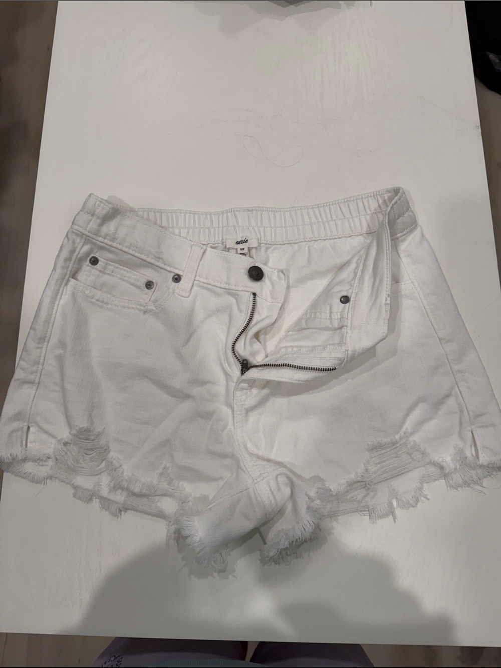 Aerie Stretch Band Jean Shorts